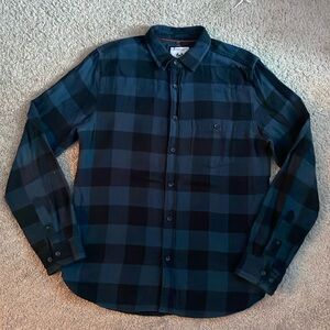 Denim & Flower Navy Flannel Shirt